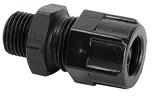 Tube connector G1/8 male for tube oØ 8 mm (alu/plastic)