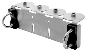 Mounting bracket STAR rail mount 4-point G1/4 female (stainless steel) incl. 2 U-Bolts